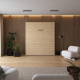 Murphy bed M1 180x200 Vertical Kaisersberg oak