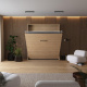 Murphy bed M1 180x200 Vertical Kaisersberg oak