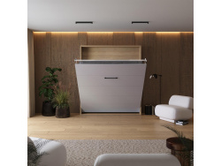 Murphy bed M1 180x200 Vertical Kaisersberg Oak/White