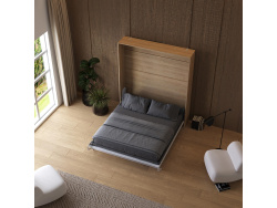 Murphy bed M1 180x200 Vertical Kaisersberg Oak/White