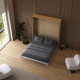 Murphy bed M1 180x200 Vertical Kaisersberg Oak/White