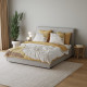 Reversible bed linen CASABEL 200x200cm+ 80x80cm (3-piece) Modern Art / Satin