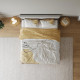 Reversible bed linen CASABEL 200x200cm+ 80x80cm (3-piece) Modern Art / Satin