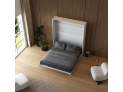 Murphy bed M1 180x200 Vertical White/White incl.upholstered frame