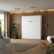 Murphy bed M1 180x200 Vertical White/White incl.upholstered frame