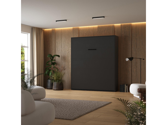 Murphy bed M1 180x200 Vertical Anthracite incl.upholstered frame