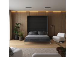 Murphy bed M1 180x200 Vertical Anthracite incl.upholstered frame