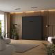 Murphy bed M1 180x200 Vertical Anthracite incl.upholstered frame