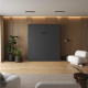 Murphy bed M1 180x200 Vertical Anthracite incl.upholstered frame