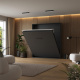 Murphy bed M1 180x200 Vertical Anthracite incl.upholstered frame
