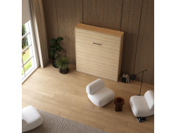 Murphy bed M1 180x200 Vertical Kaiserberg Oak incl.upholstered frame
