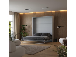 Murphy bed M1 180x200 Vertical Pearl gray/Pearl gray