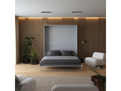Murphy bed M1 180x200 Vertical Pearl gray/Pearl gray