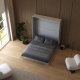 Murphy bed M1 180x200 Vertical Pearl gray/Pearl gray