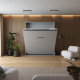 Murphy bed M1 180x200 Vertical Pearl gray/Pearl gray