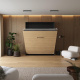 Murphy bed M1 180x200 Vertical Anthracite/Kaiserberg Oak incl.upholstered frame