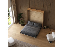 Murphy bed M1 180x200 Vertical Kaiserberg Oak/Anthracite incl.upholstered frame