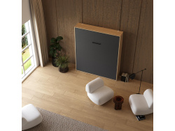 Murphy bed M1 180x200 Vertical Kaiserberg Oak/Anthracite incl.upholstered frame