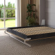 Murphy bed M1 180x200 Vertical Pearl Grey/Kaiserberg Oak incl.upholstered frame