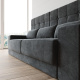 Schrankbett M1 180x200 Vertikal Weiss/Weiss inkl.SOFA Anthrazit
