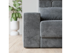 Schrankbett M1 180x200 Vertikal Perlgrau inkl.SOFA Anthrazit