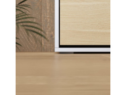 Wardrobe bed M1 180x200 vertical  White/Kaiserberg Oak incl. SOFA Anthracite