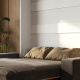 Wardrobe bed M1 180x200 vertical  White/Kaiserberg Oak incl. SOFA Anthracite