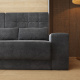 Wardrobe bed M1 180x200 vertical  White/Kaiserberg Oak incl. SOFA Anthracite