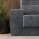 Schrankbett M1 180x200 Vertikal Weiss/Weiss Hochglanz inkl.SOFA Anthrazit