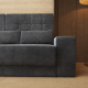 Murphy bed M1 180x200 vertical  Pearl grey/Kaiserberg Oak incl. SOFA Anthracite