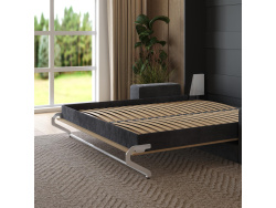 Murphy bed M1 180x200 vertical Anthracite/Kaiserberg Oak incl. SOFA  Anthracite