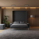 Murphy bed M1 180x200 vertical Anthracite/Kaiserberg Oak incl. SOFA  Anthracite