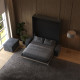 Murphy bed M1 180x200 vertical Anthracite/Kaiserberg Oak incl. SOFA  Anthracite