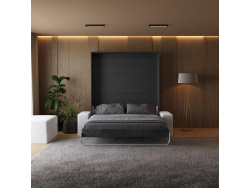 Murphy bed M1 180x200 vertical Anthracite incl. SOFA  White