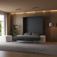 Murphy bed M1 180x200 vertical Anthracite incl. SOFA  White