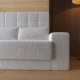 Schrankbett M1 180x200 Vertikal Anthrazit/Kaiserberg Eiche inkl.SOFA Weiss