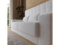 Murphy bed M1 180x200 vertical  Pearl grey/Kaiserberg Oak incl. SOFA White