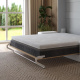 Murphy bed M1 180x200 vertical  Pearl grey/Kaiserberg Oak incl. SOFA White