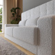 Schrankbett M1 180x200 Vertikal Perlgrau inkl. SOFA Weiss