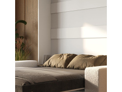 Schrankbett M1 180x200 Vertikal Weiss inkl.SOFA Weiss