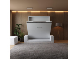 Schrankbett M1 180x200 Vertikal Weiss inkl.SOFA Weiss
