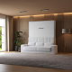 Schrankbett M1 180x200 Vertikal Weiss inkl.SOFA Weiss