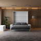 Schrankbett M1 180x200 Vertikal Weiss inkl.SOFA Weiss