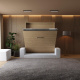 Murphy bed M1 180x200 vertical Kaiserberg  Oak incl. SOFA  White