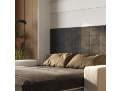 Schrankbett mit Sofa M1 180x200 Vertikal Weiss/Weiss Hochglanz SOFA Weiss