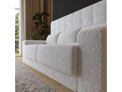 Murphy bed with Sofa M1 180x200 vertical Kaiserberg  Oak/Anthracite SOFA  White