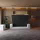 Murphy bed with Sofa M1 180x200 vertical Kaiserberg  Oak/Anthracite SOFA  White