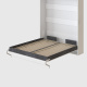 Schrankbett M1 160x200 Vertikal Weiss/Weiss Hochglanz