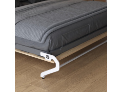 Murphy bed M1 160x200 Vertical White/Kaiserberg Oak Without upholstered frame 160x200cm