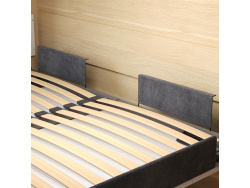 Murphy bed M1 160x200 Vertical Kaiserberg Oak with upholstered frame 160x200cm